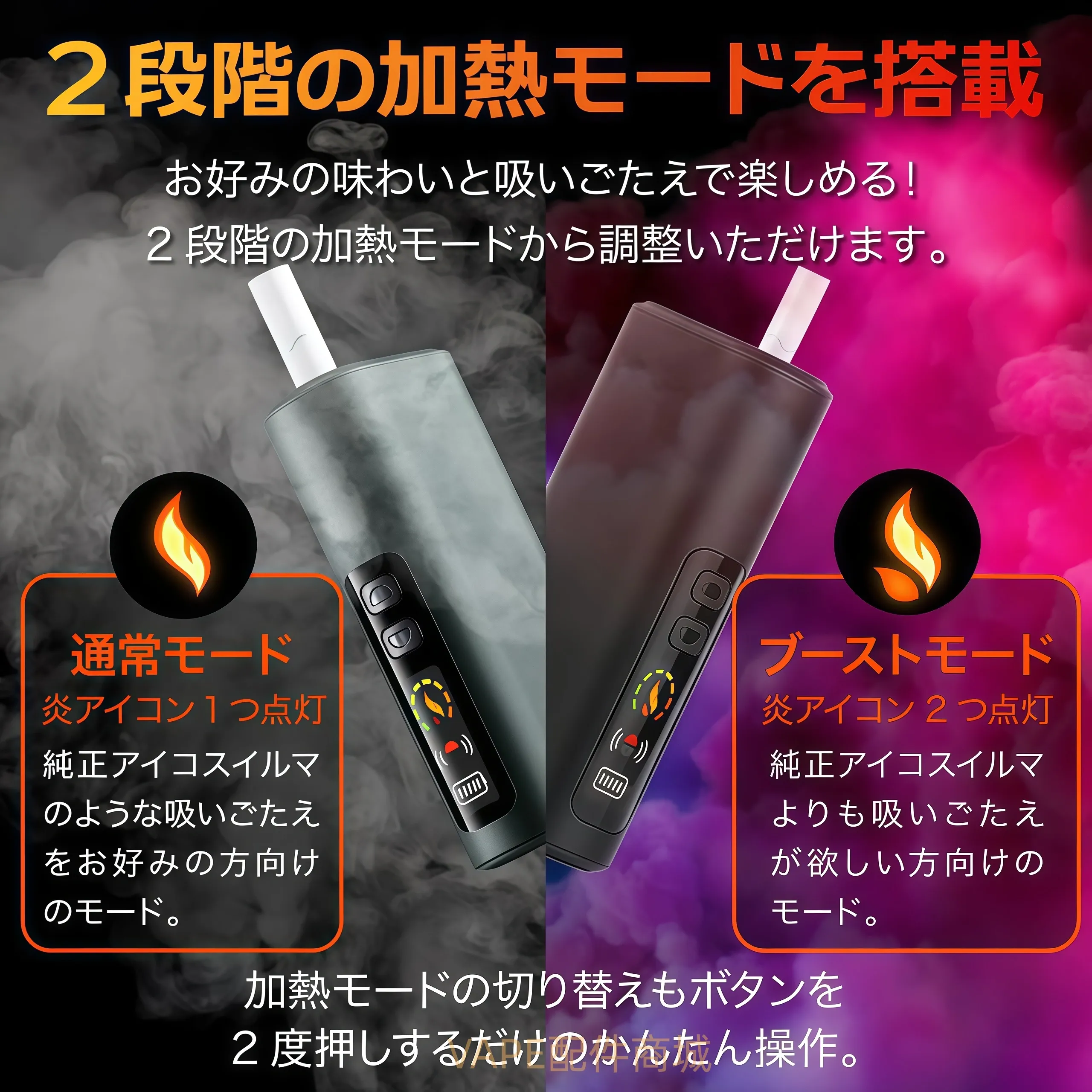 HiTASTE L1 加熱煙二次機兩檔模式介紹