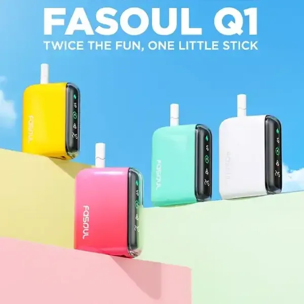 Fasoul Q1 二回機｜3D 環繞加熱結構 · LCD 全螢幕顯示 · 1800mAh+Type-C 快充 | IQOS二回機